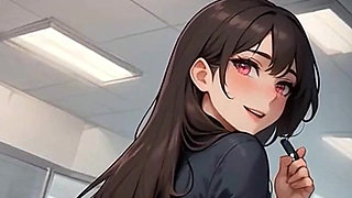 Waifu Secretary POV - Close-Up Nylon Teasing & Sneaky Cunnilingus Play (1m Teaser)