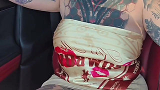 StepMom Catches StepSon Touching Himself in the Car with Her.