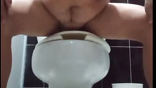 in the bathroom