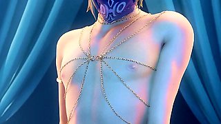 Brunette is shafted in a 3D fucking