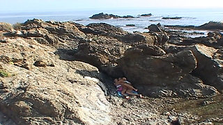 Naughty Couple Doing Anal Sex on the Beach