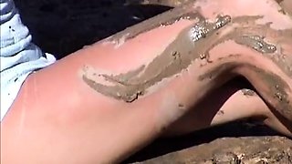 Fist fucking fetish babe outdoor striptease