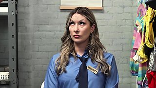 Guilty Security Guard Pleasures Coworker