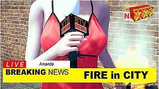Reporter caught in a steamy poolside encounter