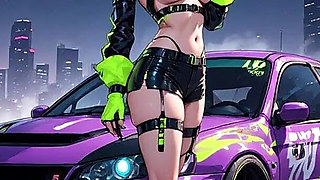 Gol Anime Hot Cars and Hot Girls