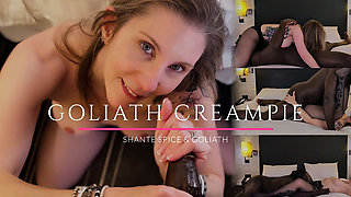 Goliath Creampie: Ass Slap Domination and Primal Passion