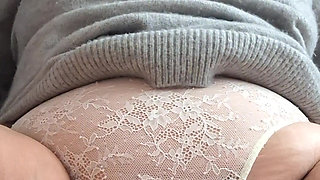 Mom in panties seduces