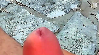 Dick Flash! We Got Caught! Teacher Handjob Nude at the Sea in Croatia! - Misscreamy