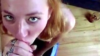 Amateur blonde teen blowjob and fucking in the bathroom