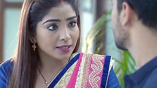 Indian pair celebrating their anniversary in bedroom