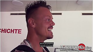 Risky Public Sex In College With Blonde Teen 18+ With Gabi Gold