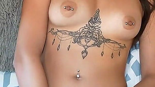 Elena Spano Gives a Blowjob in the Garden and Fucks in the Bedroom with a Stranger