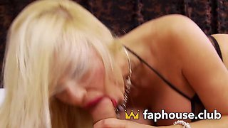 Lustful wife with Massive Funbags Prepares for Monster