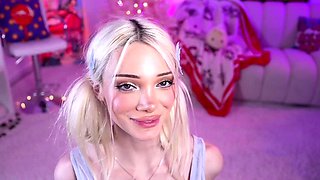 Blonde babe scarlet solo webcam