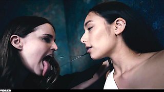 Femdom mindfuck video with irresistible Codi Vore and Shelena from Vored