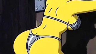 Slut in Chains Takes His Cum. Erotic Fantasy. Cartoon Parody of the Simpsons