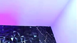 Tattood shemale tranny plays with ass during masturbation