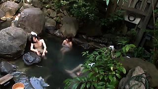 Delightful Japanese ladies enjoy group sex in the outdoors