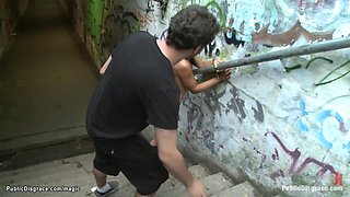 Hottie bum European bitch public shagged