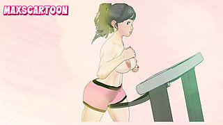 NSFW Hot Adult Short Cartoons - Kate's Naked Run