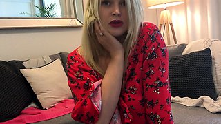 Amateur Blonde Anal 13 inch toy