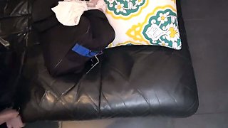Big cock brunette MILF sucks a big cock POV