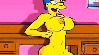 Mature Marge Simpson cheating hentai