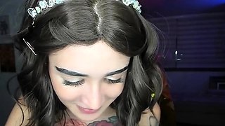 Stacked brunette goes solo toys and masturbation