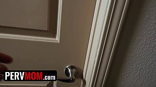 Awesome cougar Jasmine Jae helps stepson with his mighty erection