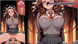 Hermiones Secret Spellbook Xxx Edition With Hermione Granger, Harry Potter And Car Toon