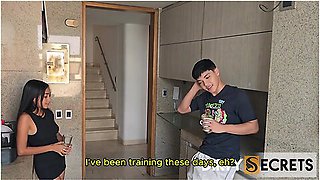 My Stepmother Sees My Stepbrother Masturbating And She Gets Turned On Too