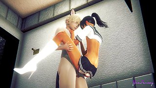 Yaoi Femboy Simon is plowed in a Asian Wc - Asian Sissy Guy