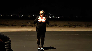 Thick BBW wife public fun with husband after a night out! BadBlondieMonroe