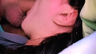 Gorgeous 19 year old Asian girl giving deep blowjob to a lucky older man