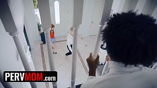 Ryan Keely trains cherish stepsona and stepdaughter Hannah Grace a lesson in xxx education