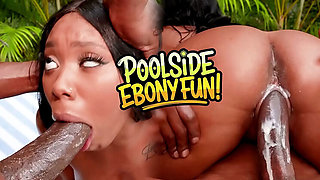 Journey Love Tight Ebony Teen Pussy Stretched by Big Black Cock - Black Porn