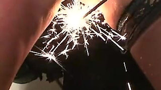 Humiliating chaining masked girl