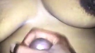 Indian Amateur with Big Natural Tits and Cumshot