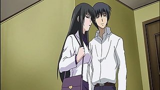 Big tit babe deepthroats in hot hentai