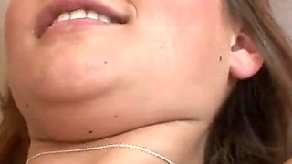 Older guy fucks sensational brunette teen and cums all over her pretty face