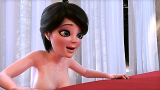 Futanari family movie night - 3D Animation ENG Dubbed