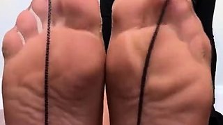 A nylon and foot fetish