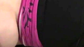 Hot Busty Brunette Secretary with Glasses Fingering Her Wet Clit