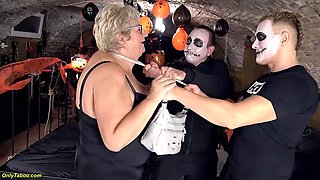 Bbw mature rough fucked on halloween