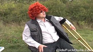 18yo Girl Fucked Hard By Old Lecher Tim Wetman In A Park In The City With Kitty Salieri