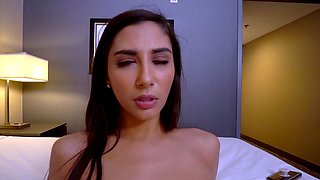 Gorgeous busty teen fucks desperate stud