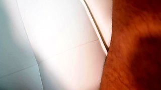 Hot brunette amateur MILF rides hubbys cock