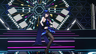 [mmd] Purple Evening Dress Full Pose Sex Queencard Footjob Titty Fuck Blowjob Handjob After Getting Into the Ride