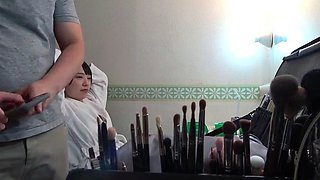 Amateur Asian College Teen Gives Blowjob