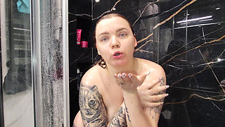 I Watch My Stepsister Wash, Pee and Shave Her Pussy in the Shower